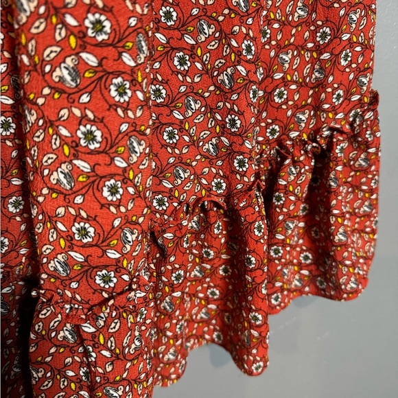 Max Studio Multicolored Ruffled Wrap Sundress - Picture 6 of 10